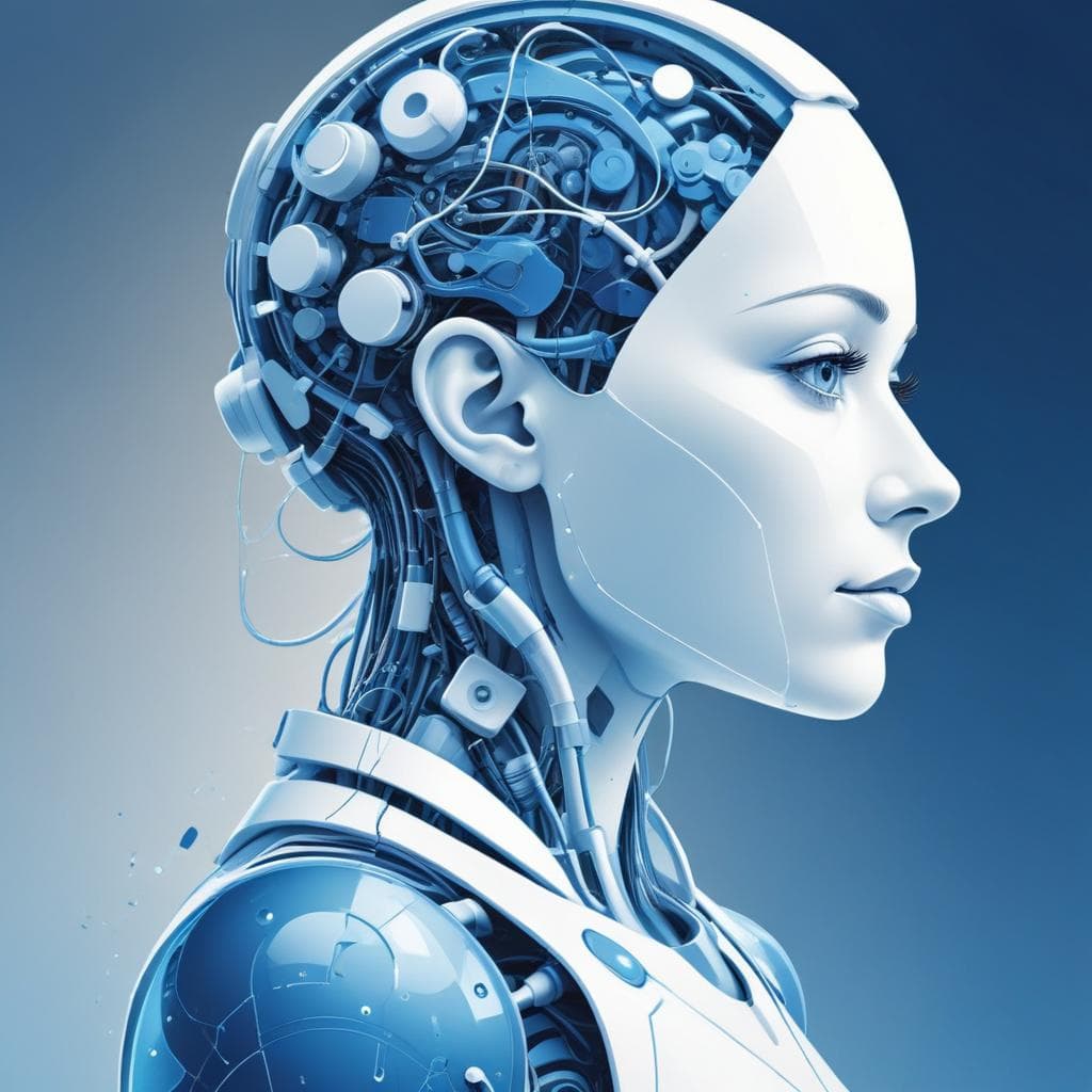 Healthcare and construction industries connected by AI data streams