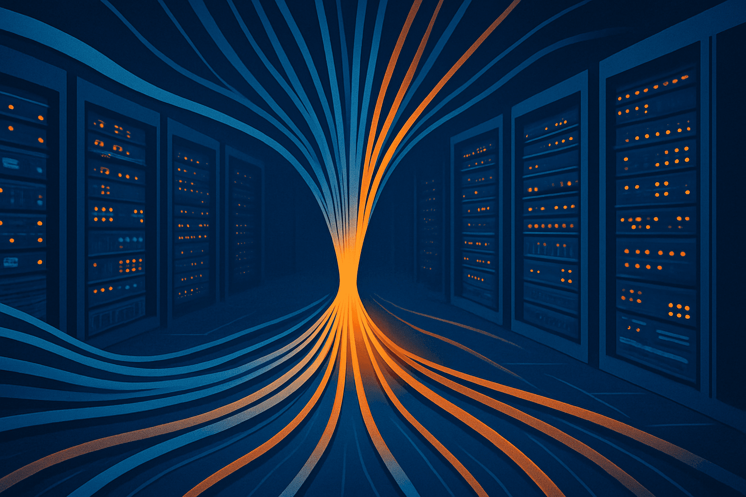 Network infrastructure bottleneck visualization in a hospital data center